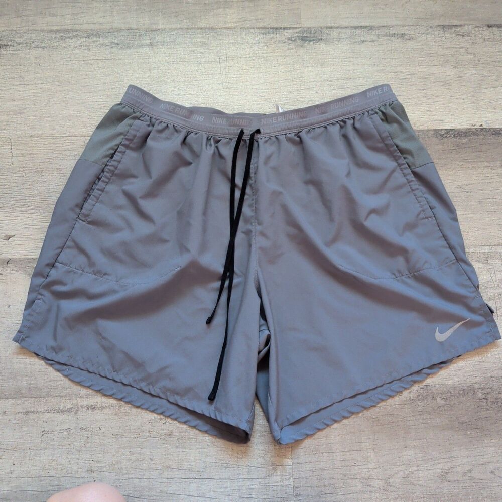 Nike Men's Running Shorts Grey 2XL Drawstring Pockets